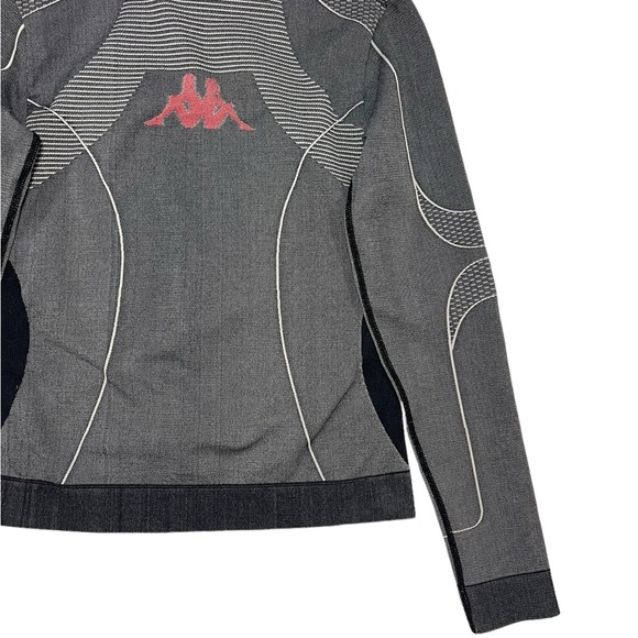 Kappa Jaworzno Fitted Long Sleeve Top Gray Base Layer Training Pullover NEW - Picture 12 of 16